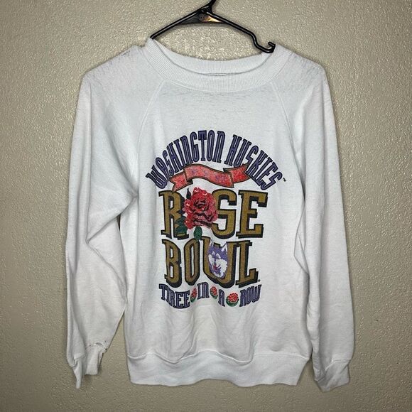 VTG UW Rose Bowl Crewneck Sweatshirt - Picture 2 of 5